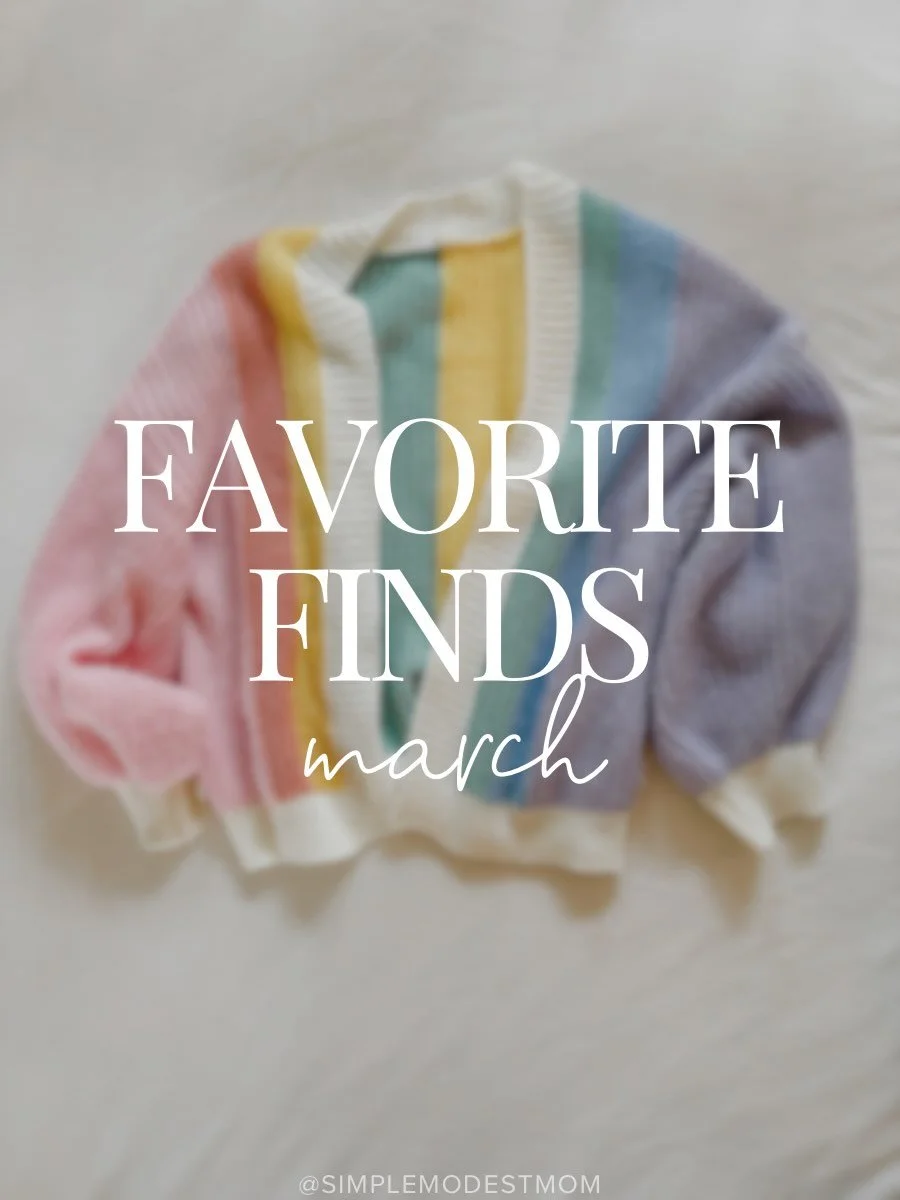 March was full of so many good finds 🌷✨
From spring home refreshes and fun fashion pieces to practical mom-life favorites and a few sweet Easter traditions with the kids, these are the things we truly used and loved this month.

A few standouts?
The