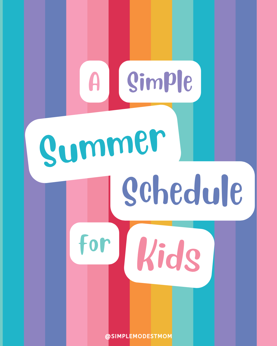A Simple Summer Schedule for Kids That Keeps Our Days Flexible & Fun