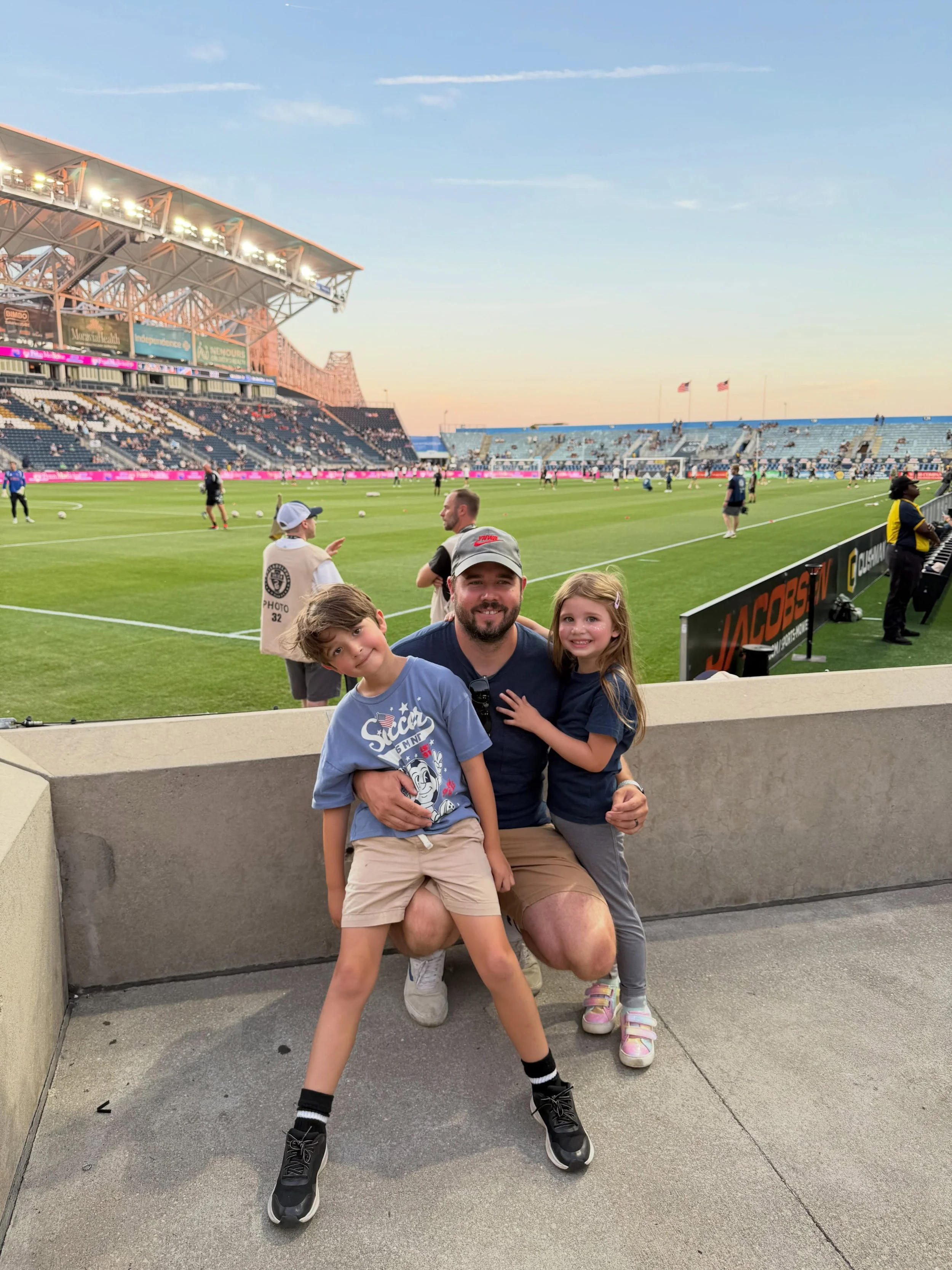 Our first time* at Subaru Park to see Philadelphia Union play! (*first time for me &amp; the kids) - thanks to some very sweet friends from church for the tickets 🥹 

Kids had a great time! Ainsley has already asked me if we can come back again 😅 (