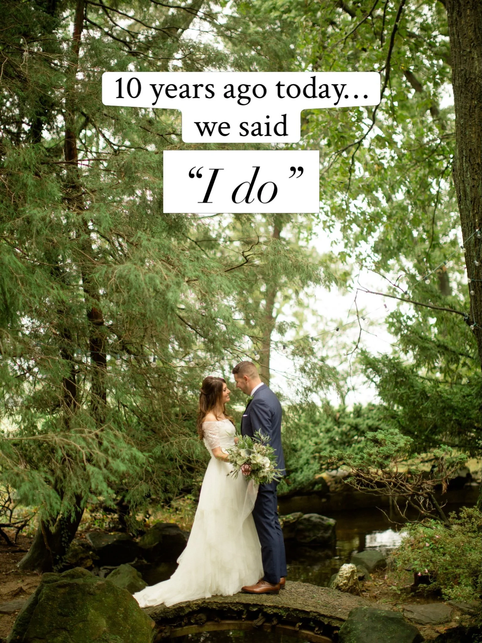 10 years ago&hellip;

We got married on a dreary day at the end of September, but these past 10 years of marriage have been filled with so much sunshine. 🤍

These have truly been the best years of my life. There&rsquo;s no one else I&rsquo;d rather 