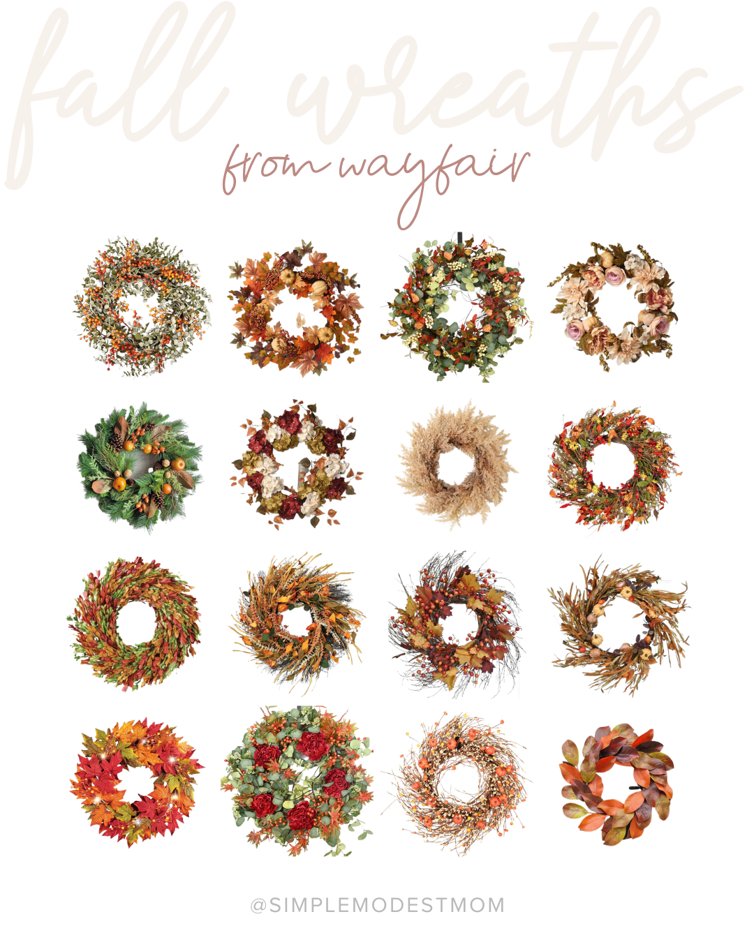 Fall Wreaths from Wayfair