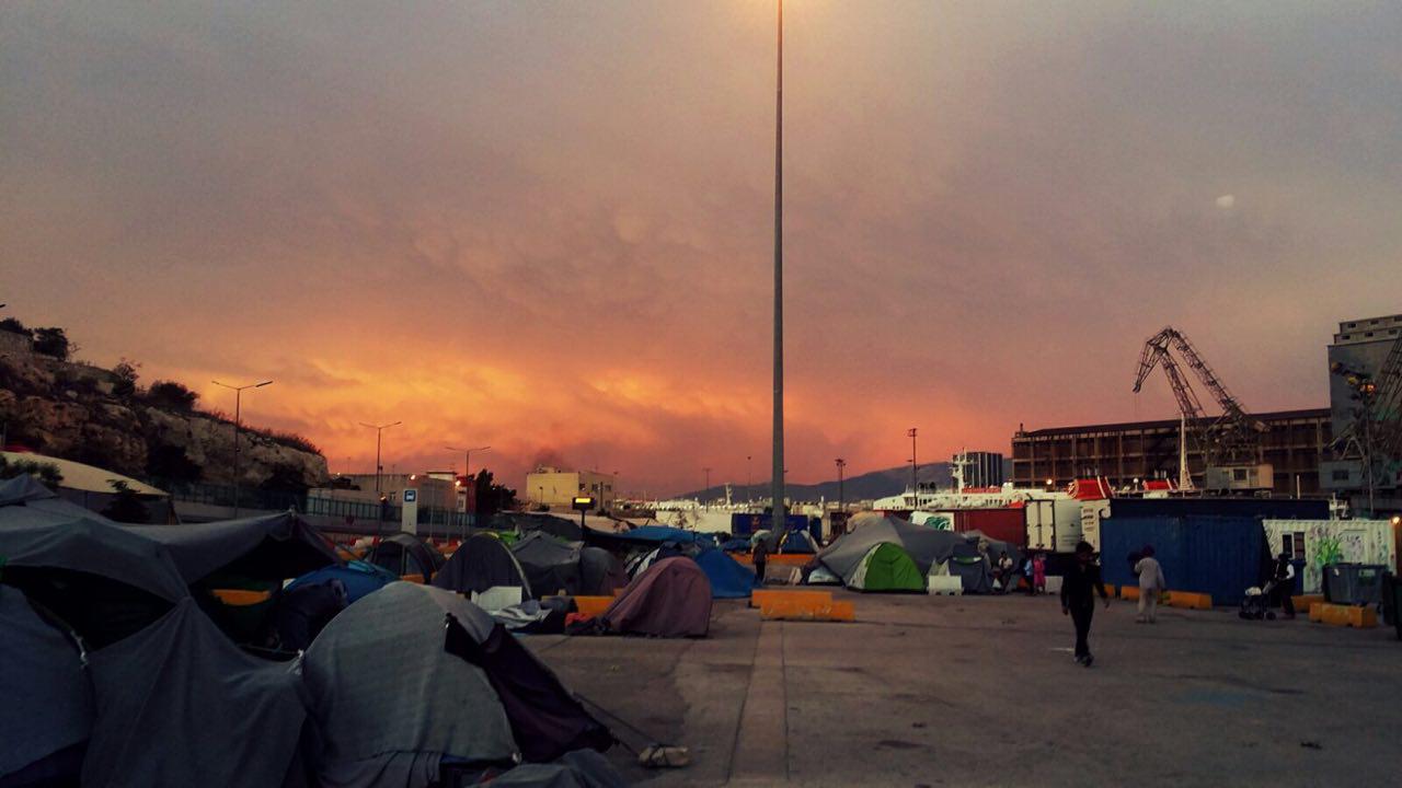 Abendstimmung im Camp