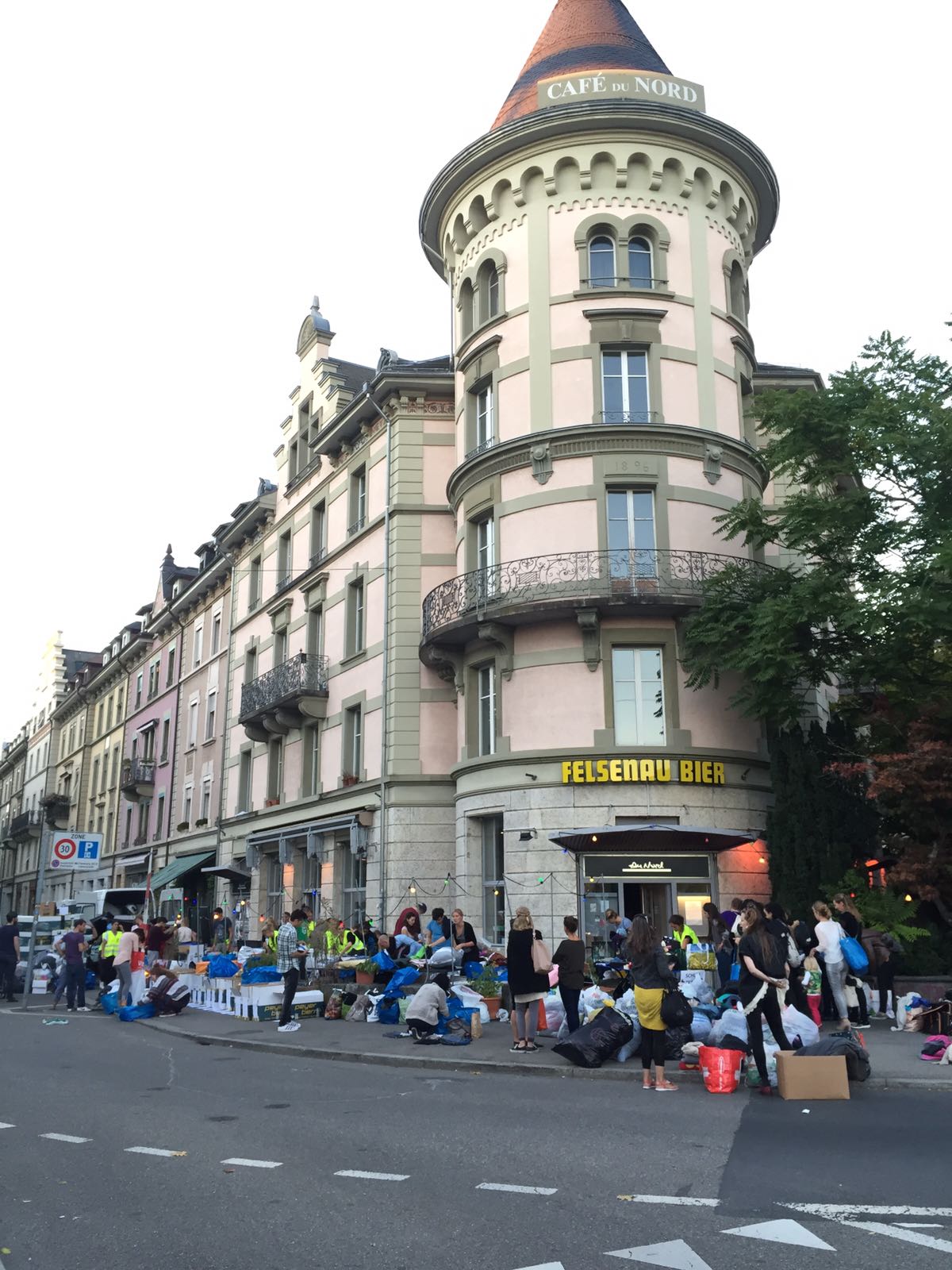 Sammelaktion in Bern. 