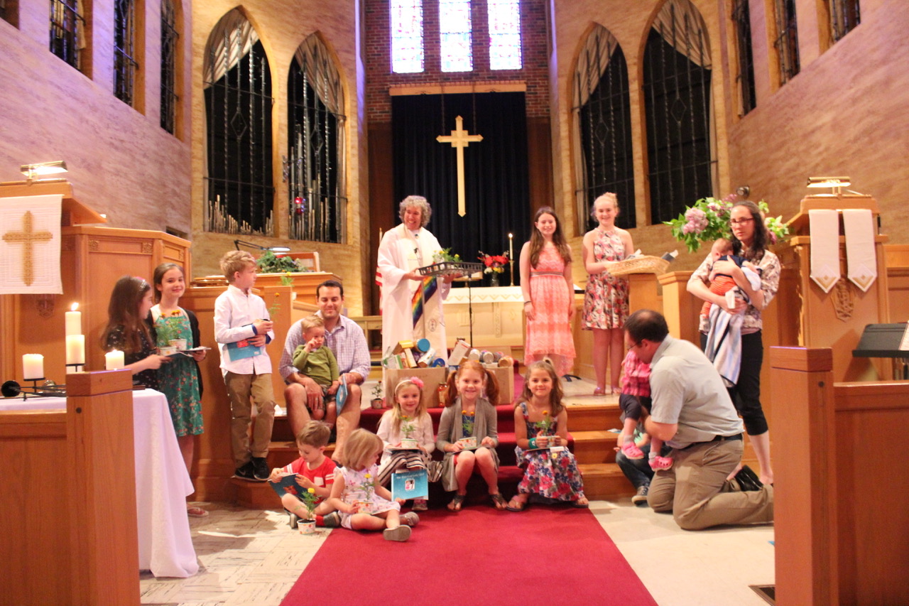 The 2017 Confirmation Class Mission Project was a food drive for the Scarborough School Back Pack Program