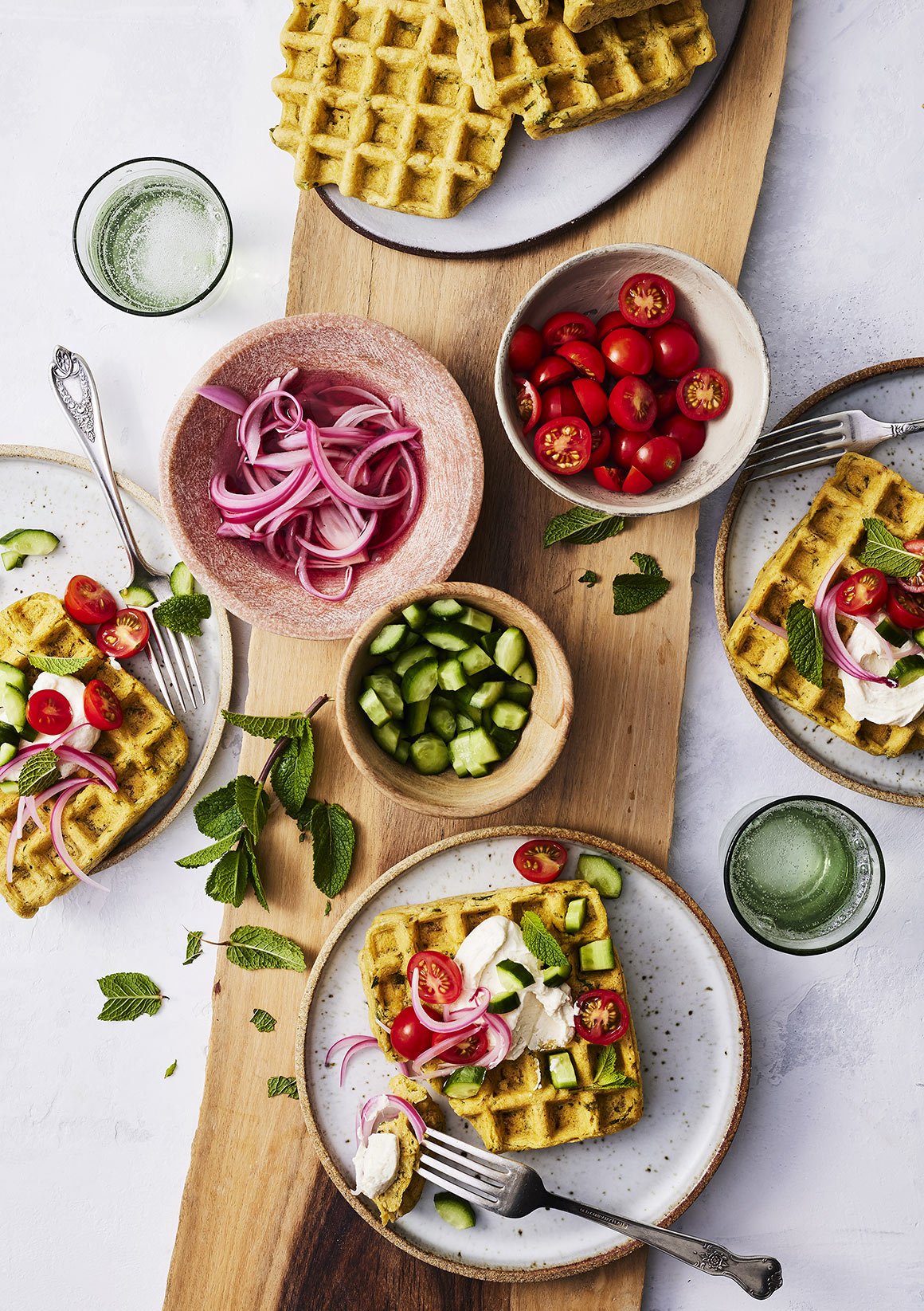 Savory-chickpea-Waffle-radish-creme-fresh-cherry-tomato-mint-cucumber.jpg