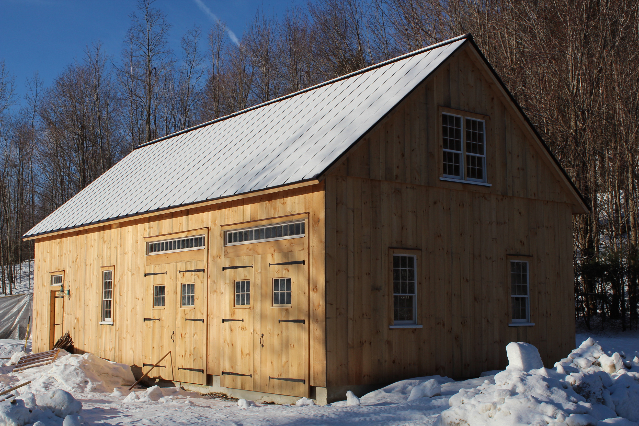 Timberframe barn, Ashfield MA