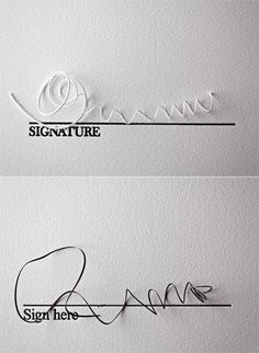 How cool are these business cards? But what else could you do with this idea? If you created a wire signature and then photographed it - could it become your signature at the end of your posts, or on a mailing or on a t-shirt or clothing tag if you're into fashion - yup... I see that light go on.