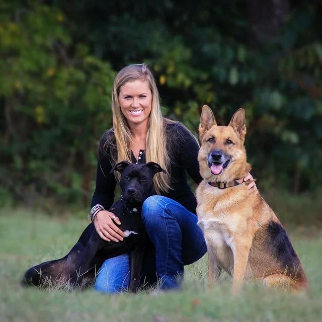 With my two pups, Xena and Gus. 🐶🐶❤️ #southerncanine #dogtraining #lafayettela #batonrouge #dogs #furbabiesofinstagram #germanshepherdsofinstagram #pitbullsofinstagram