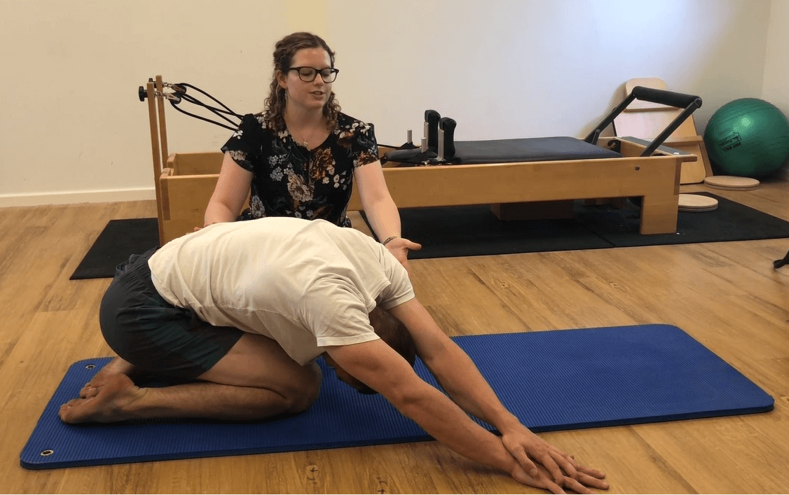Child pose +/- twist