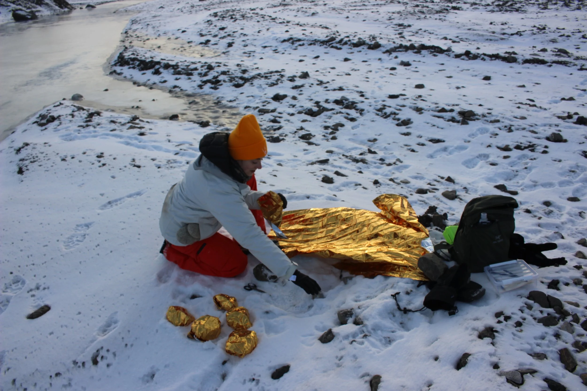 here I am making the installation, what all of us fondly referred to as ‘the potato creatures’