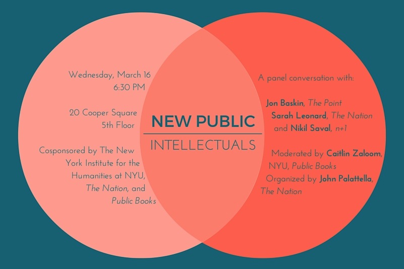 Flyer for New Public Intellectuals