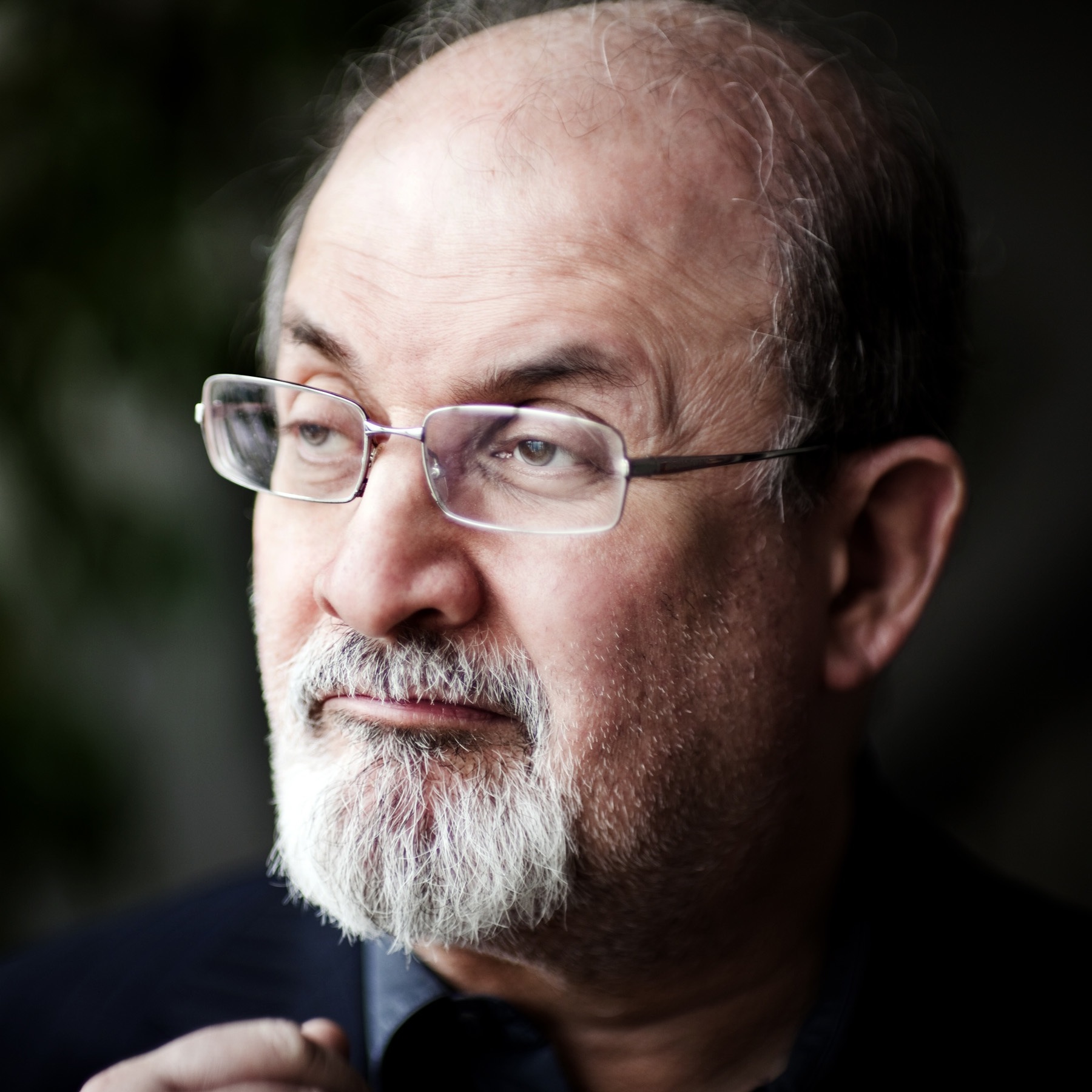 Photo of Salman Rushdie by Syrie Moskowitz