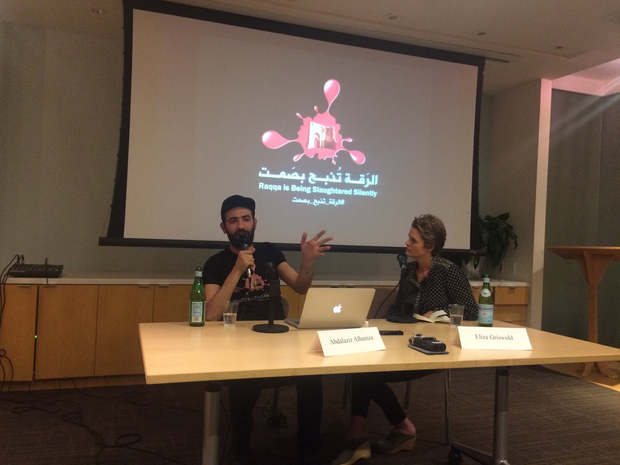 Abdel-Aziz al-Hamza, the co-founder of the Syrian activist group Raqqa is Being Slaughtered Silently, in conversation with American poet and journalist Eliza Griswold in October 2016.