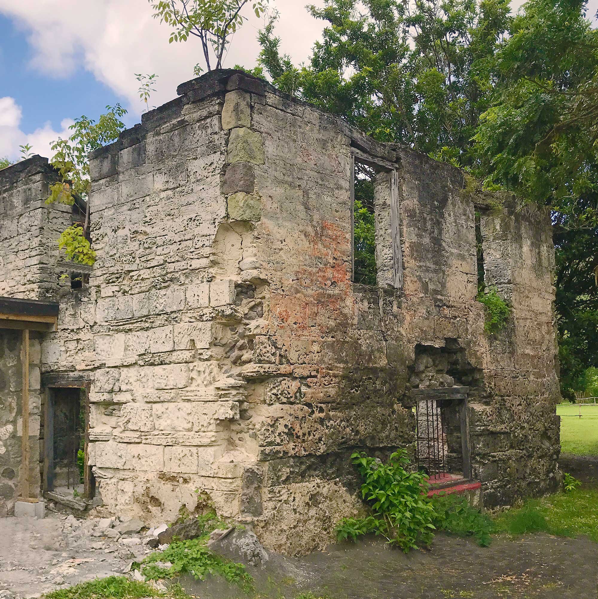 The exterior wall of The Old Mill