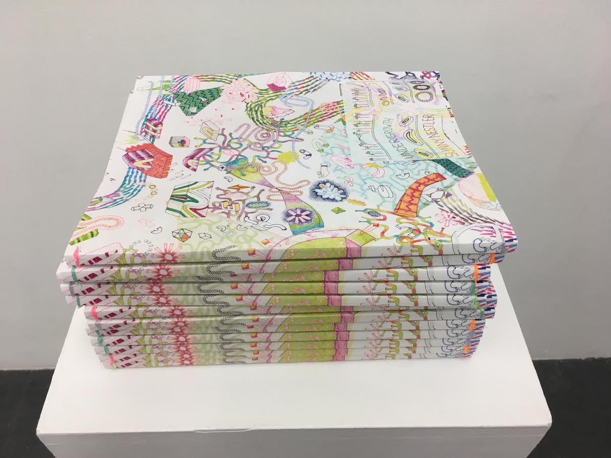 Undergrowth installed at book launch, Dynamo Arts Society 2018.