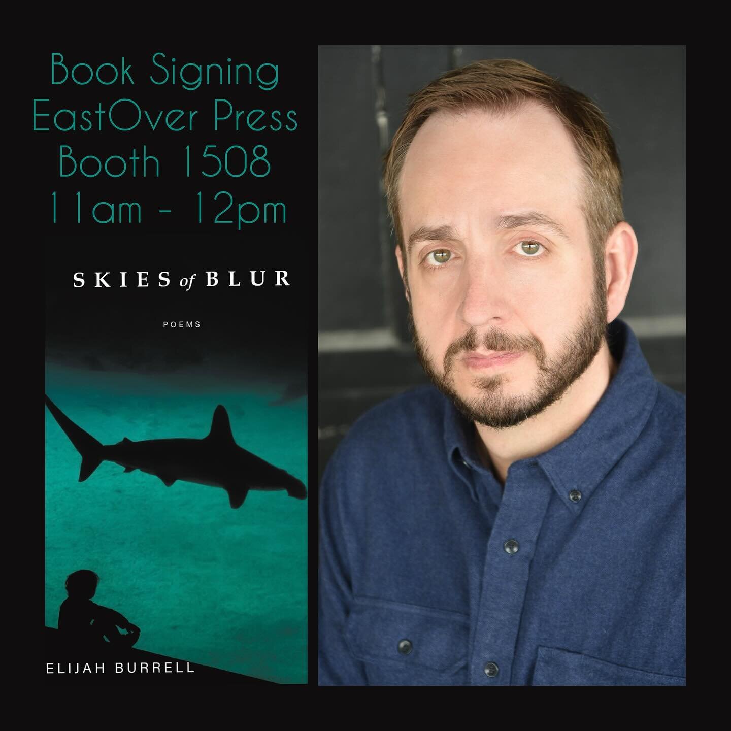 🔥TODAY (Sat 2/10) 🔥￼

#AWP friends! I&rsquo;ll be signing copies of #SkiesofBlur at the @eastoverpress booth (1508) from 11 AM to 12 PM today. Be sure to stop by to say hello, grab a copy of the book, or have it personalized if you&rsquo;ve already