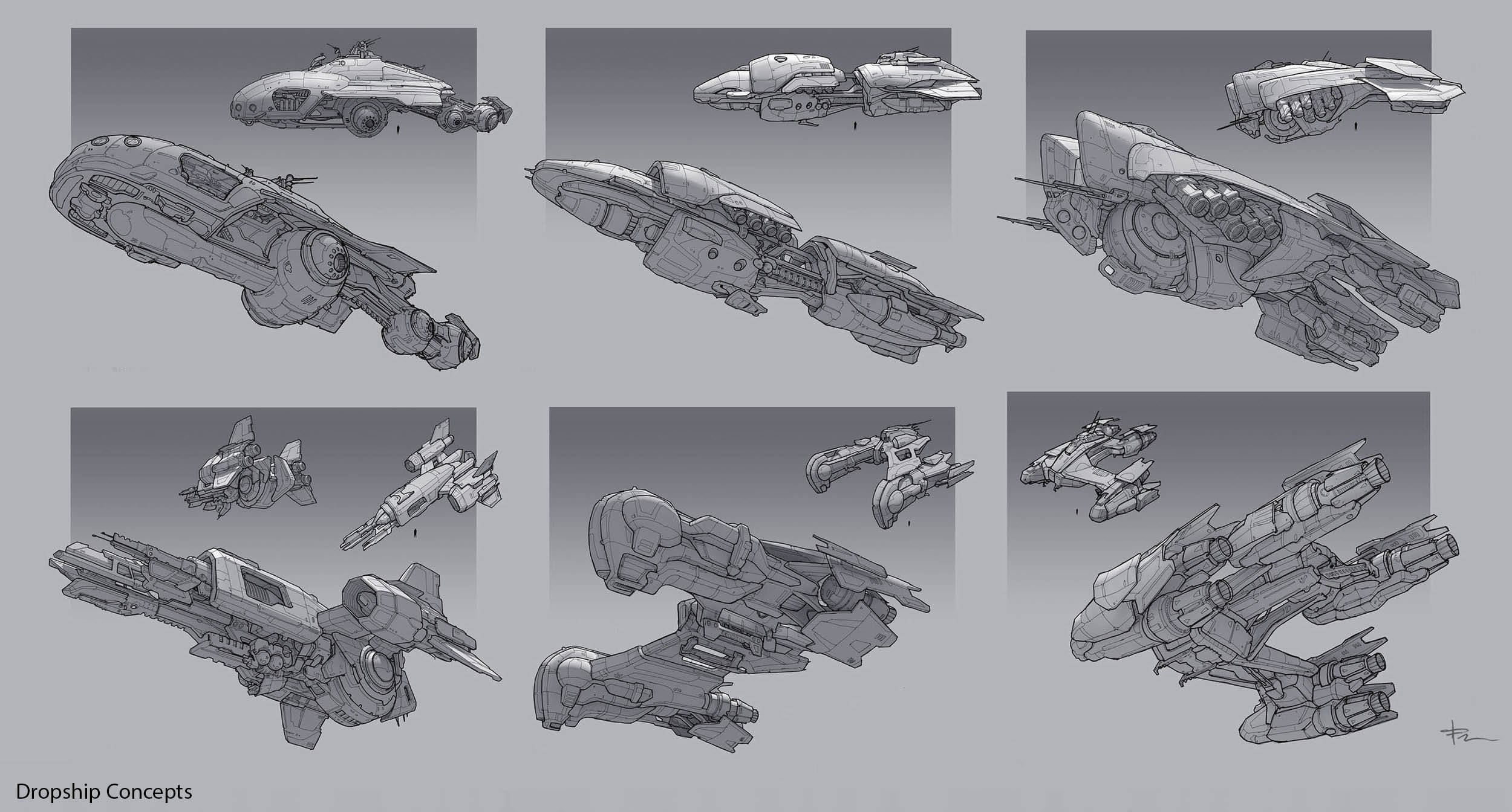 Evolve dropship concepts