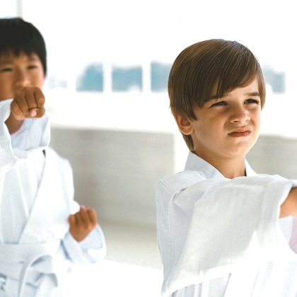FRIENDSHIPS ARE BORN IN EACH KARATE CLASS.