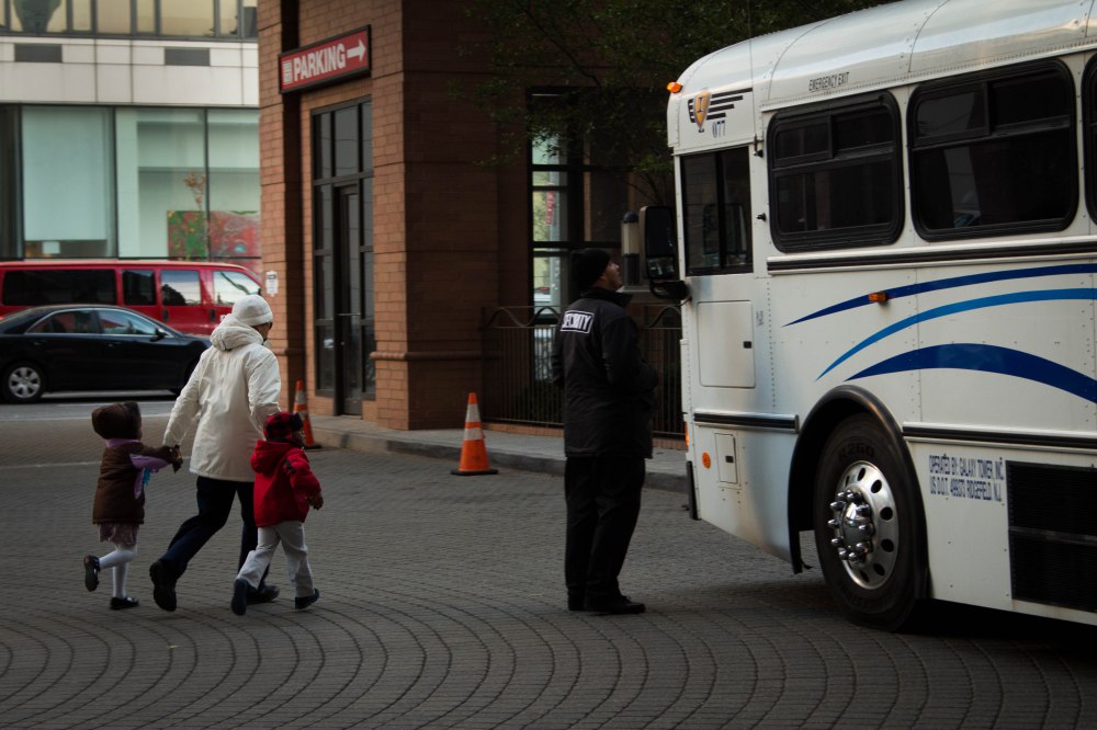  Election Day 2012: A voter arrives at her polling station in Manhattan.&nbsp; 