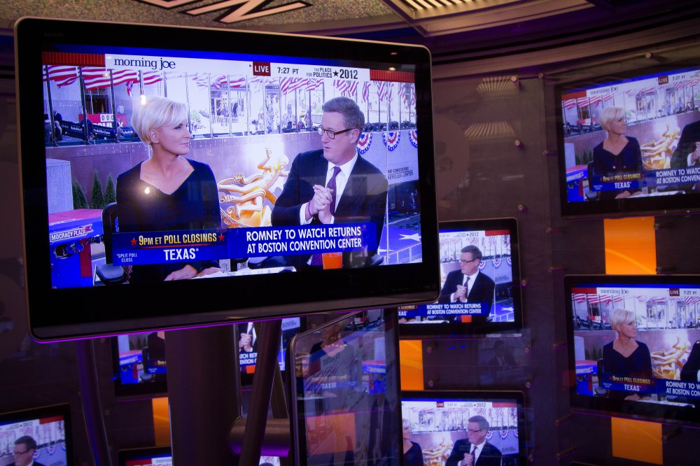  Election Day 2012: Election day coverage broadcasts at Rockerfeller Plaza. 