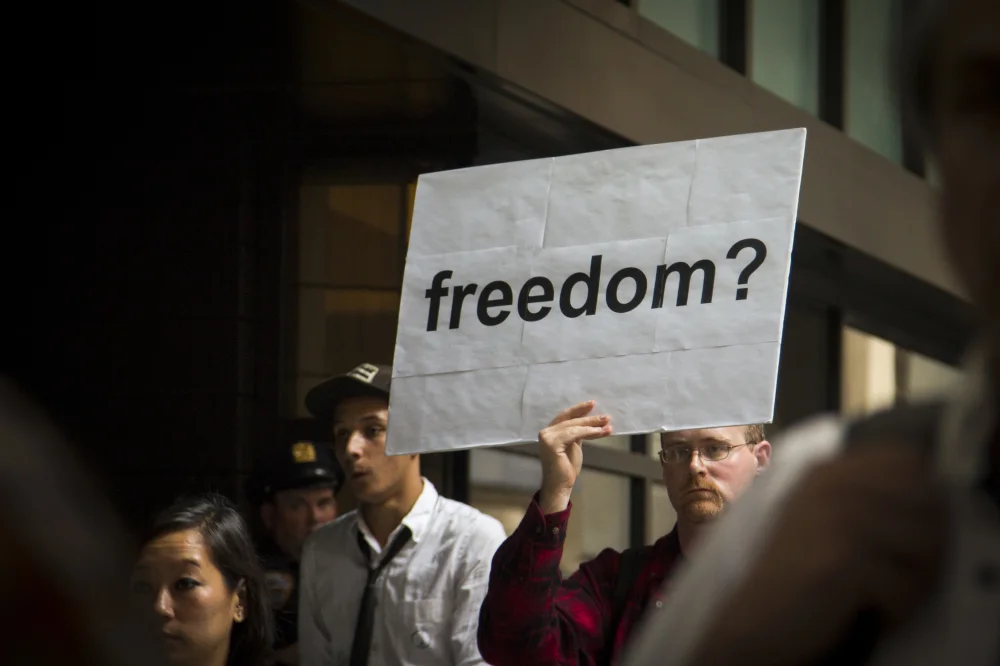 7 Sept. 2012: Occupy Wall Street protesters return to Zuccoti Park.