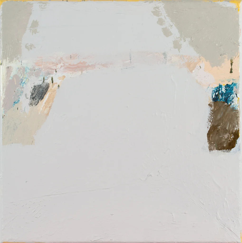 Hold On (Hanging Over) 2015 acrylic on linen 35 x 35cm