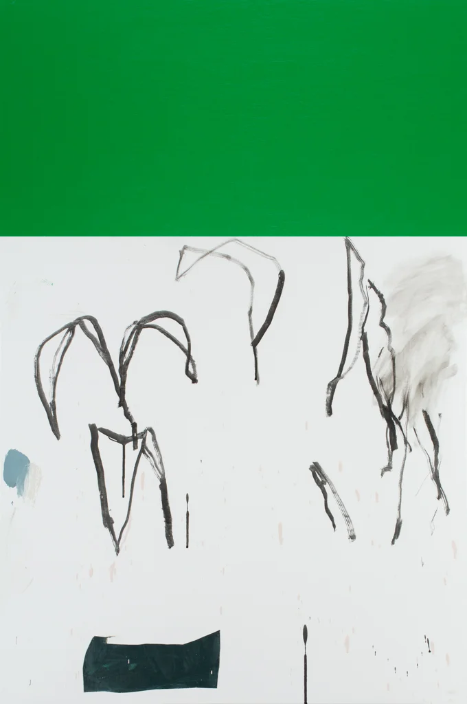 Skip's Green Sky With Alex's Studio Plant