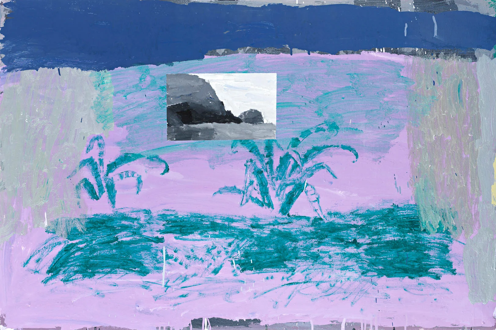 Guy’s Painting of Lord Howe on Dillings Bromeliads (Worlds in Worlds)