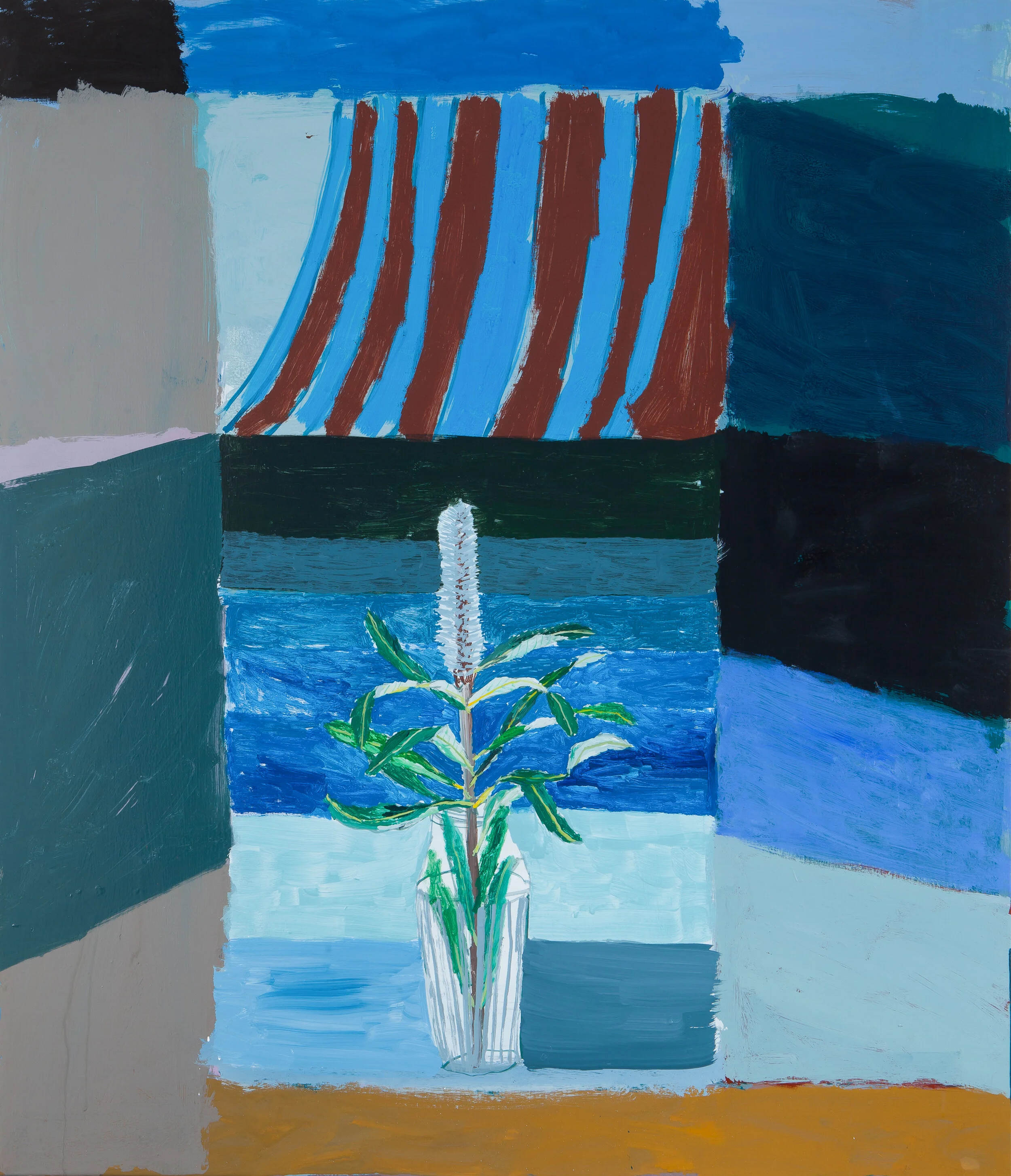 Red Soil Wave Curtain , Sea Room, Bundjalung Banksia Before Banks, 2020, acrylic on linen, 112 x 97 cm.jpg