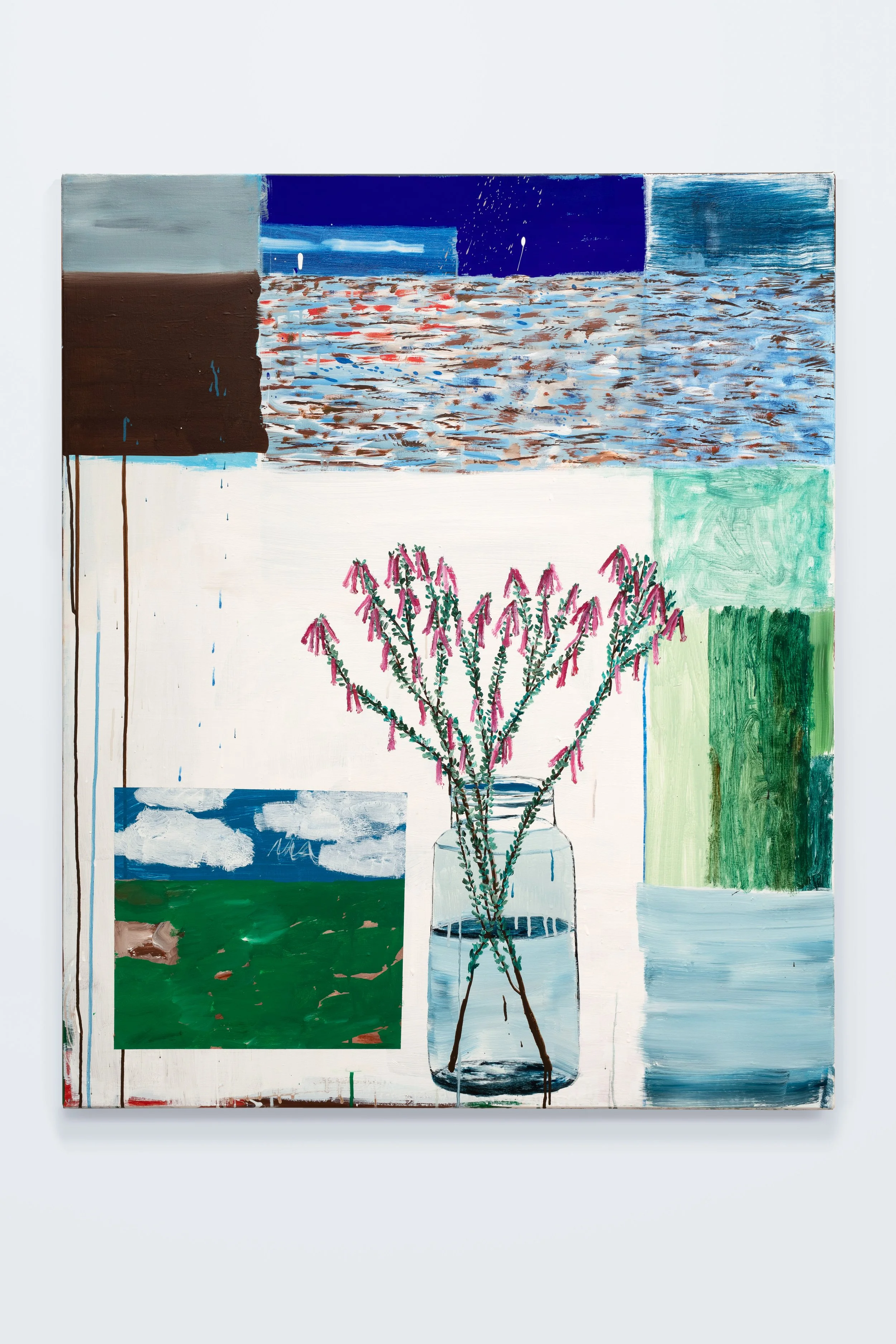 Marry you landscape with NS fuchsia heath, 2024, acrylic on polycotton, 122 x 102.jpg