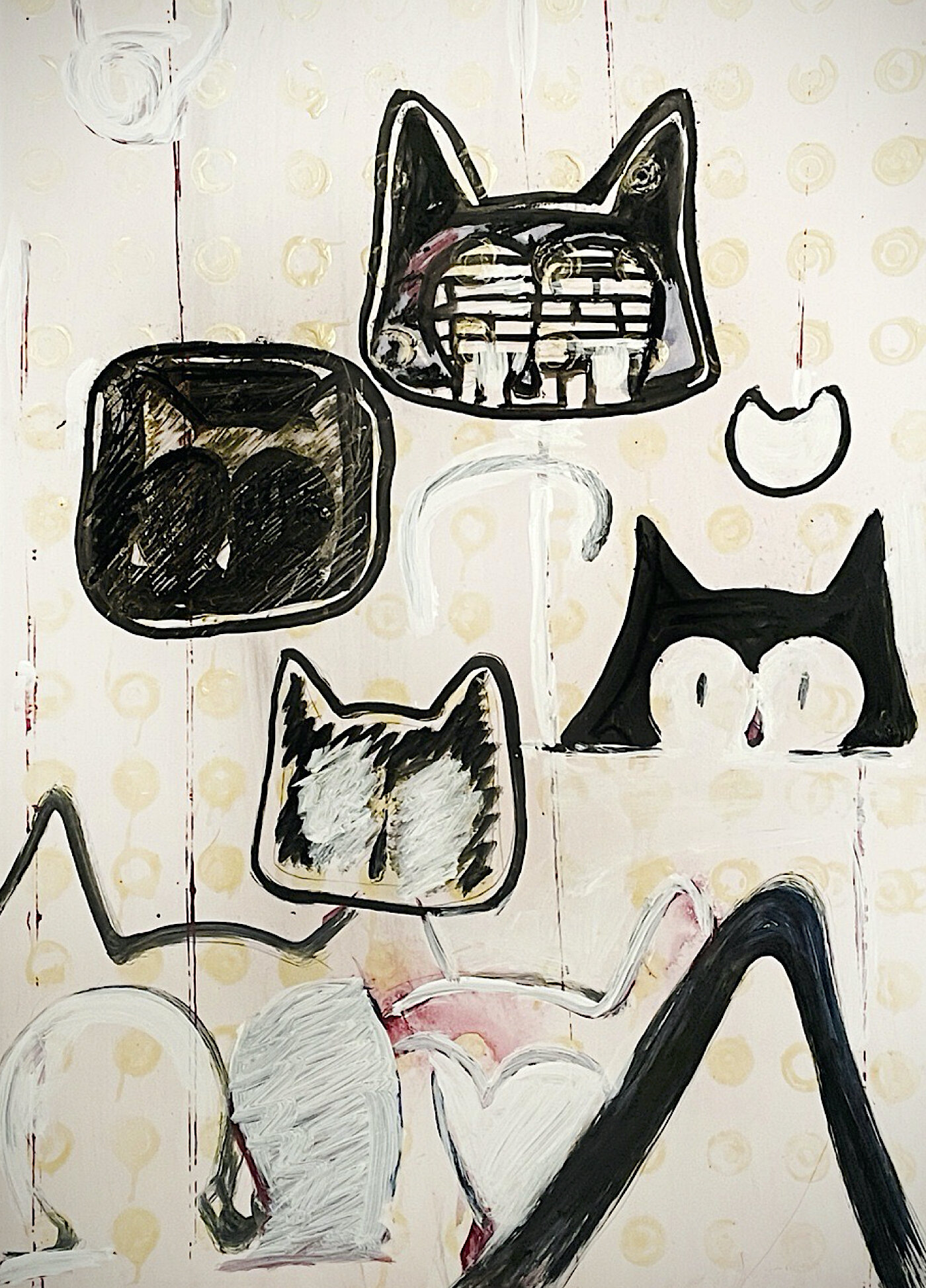 'FeelLicks Grouping #7", 2021, 30" x 20" $4500 (ZINE COVER IMAGE)