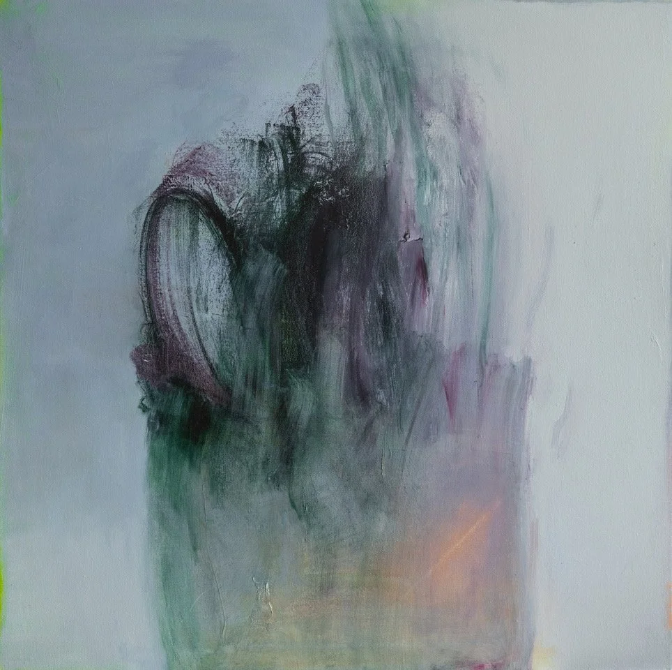 "Reflecting", 30" x 30", oil on canvas