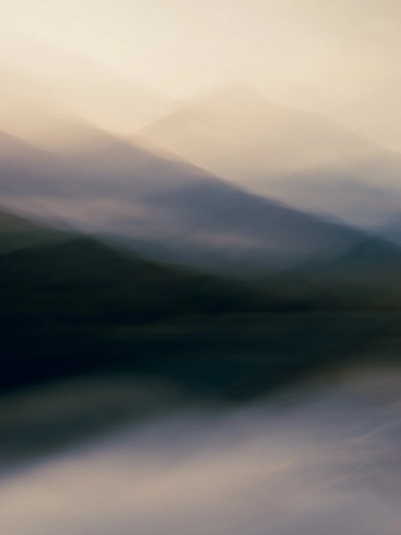 "Where Light Meets Water", 40" x 30", limited edition ICM photograph on aluminum.