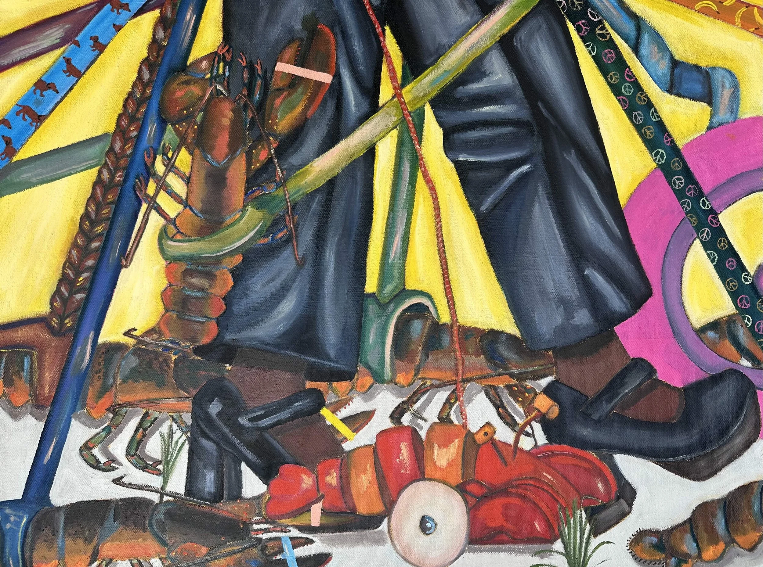 “Dogwalked” by Christl Stringer