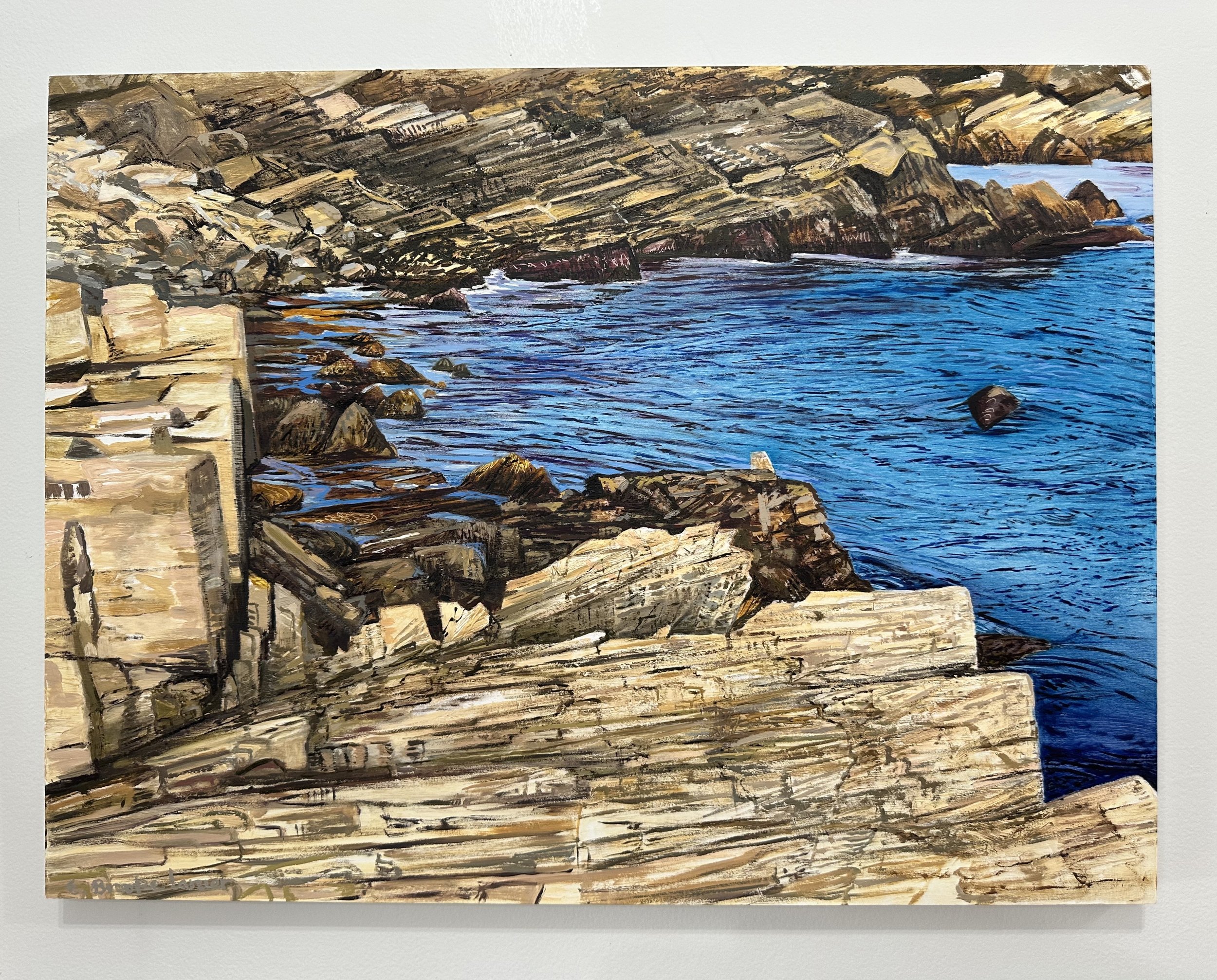 “Crescent Beach, Disorienting Cliffs,1” by Brooke Lanier