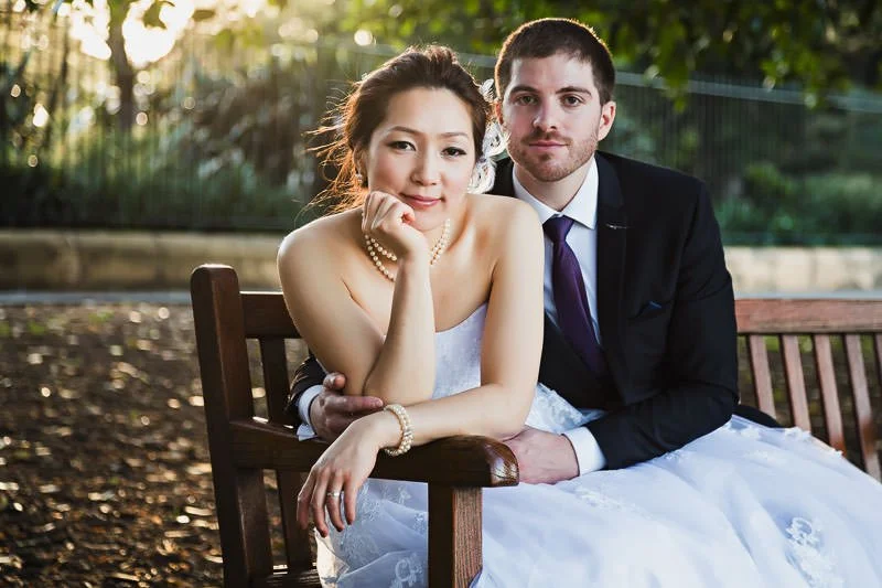 Wedding photoshoot at The Royal Botanical Gardens Sydney NSW