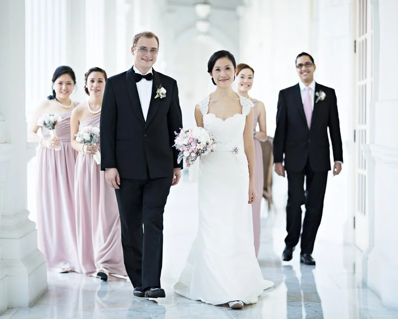 Bridal party photographed by Love is Light Wedding Photography