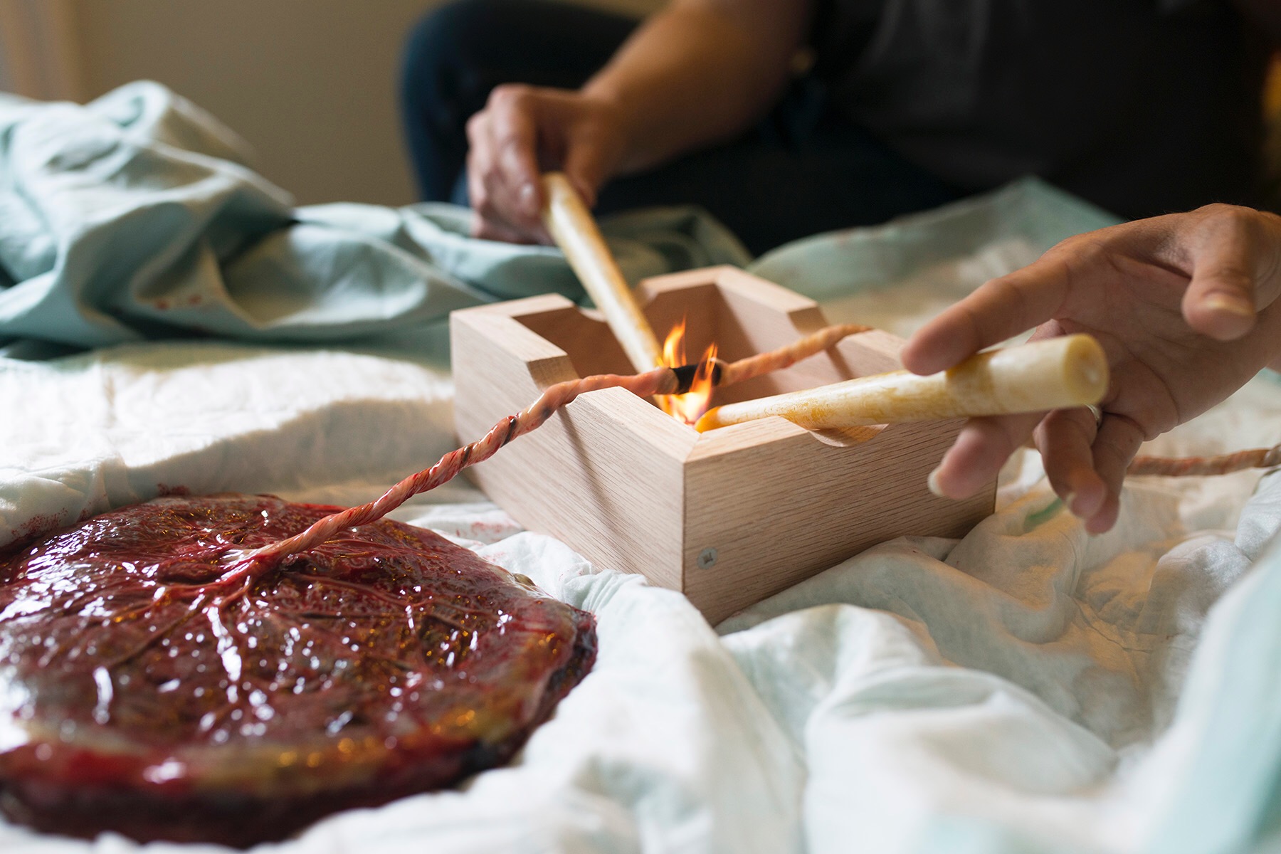 cord burning can be an intimate, meaningful part of a baby's being born .