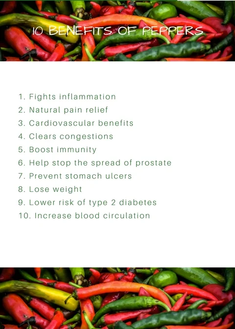 10 Benefits of Peppers (spicy)