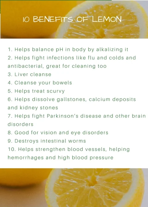 10 Benefits of Lemon