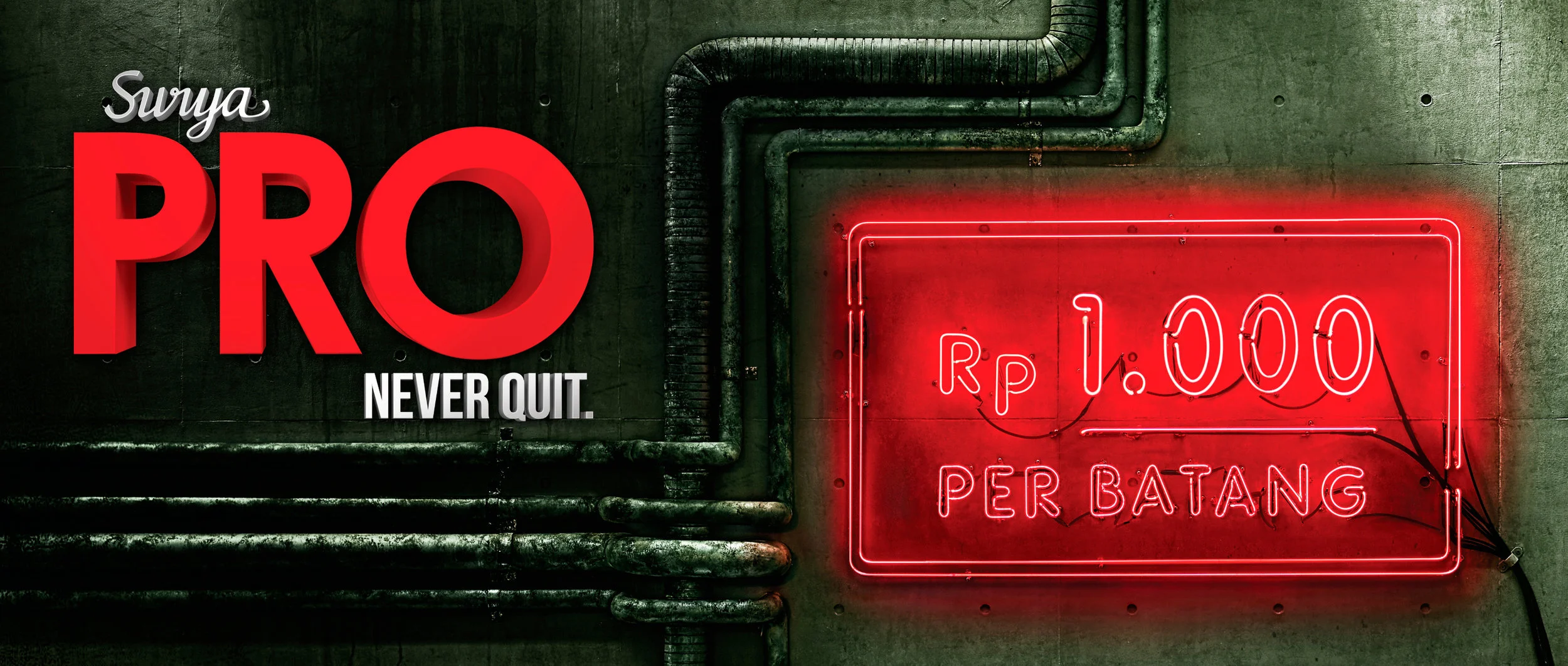 model iklan surya pro never quit