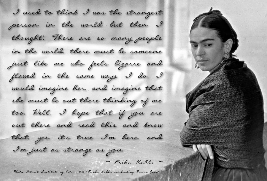 Frida Kahlo "Strangest Person" montasje av Anika Evans. (Gjengitt med tillatelse.)