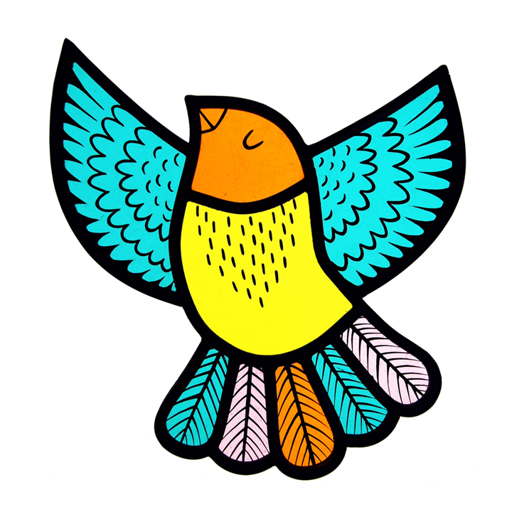 Stained Glass Pet Bird #5