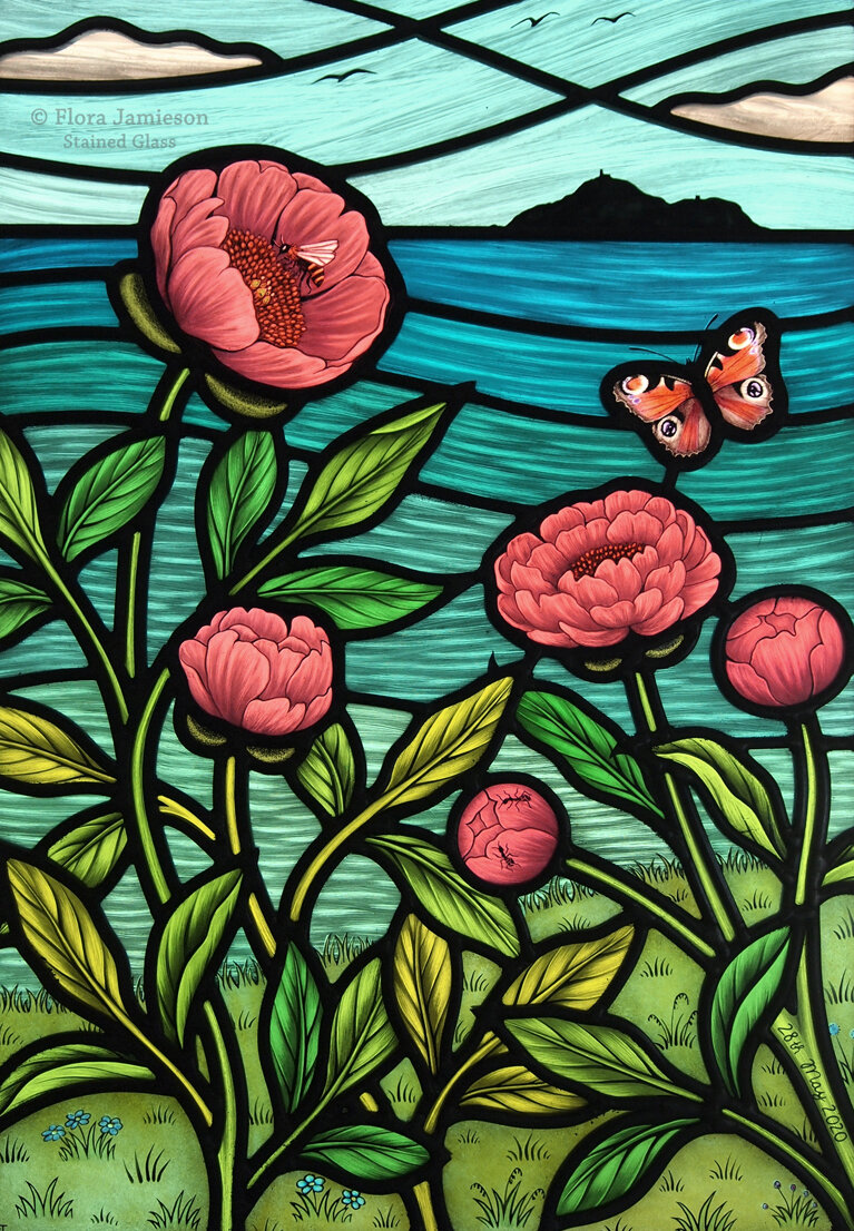 Peony & Butterfly stained glass window flora jamieson LR.jpg