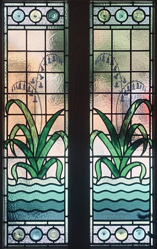 Bluebell and river stained glass windows front door flora jamieson LR.jpg