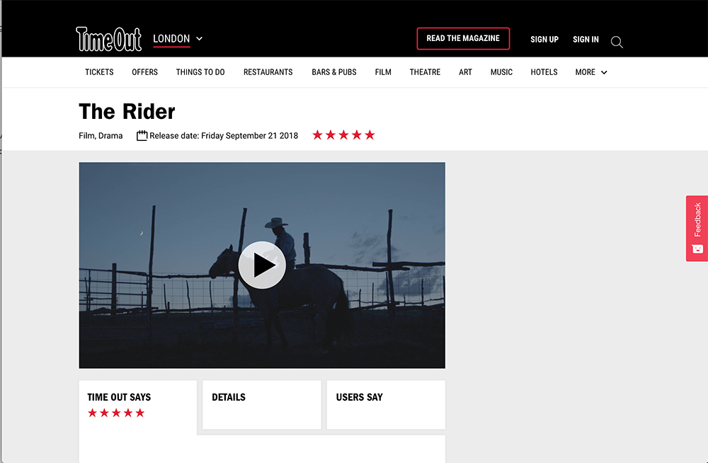 TimeOut - The Rider
