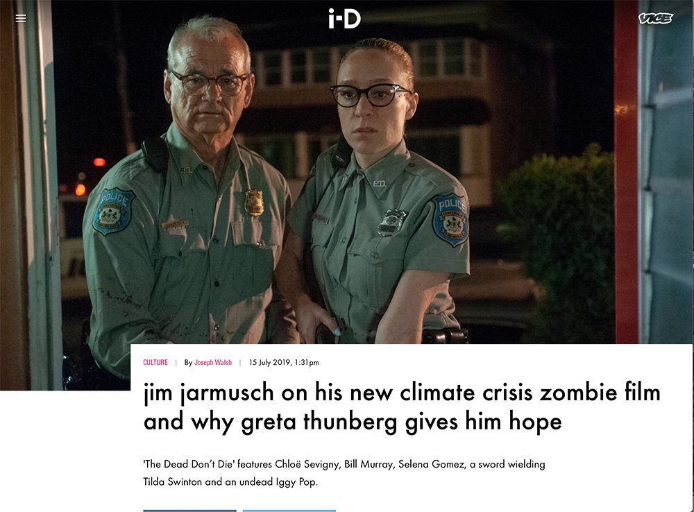 Jim Jarmusch on his new Climate Crisis Zombie Film