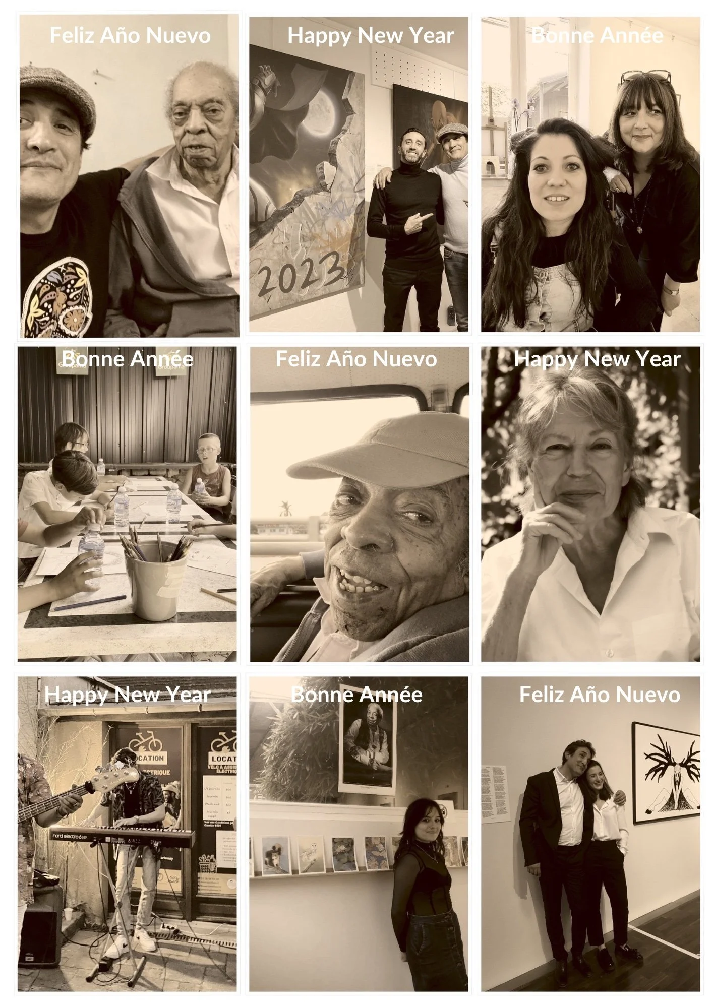 BONNE ANNÉE - FELIZ AÑO NUEVO - HAPPY NEW YEAR