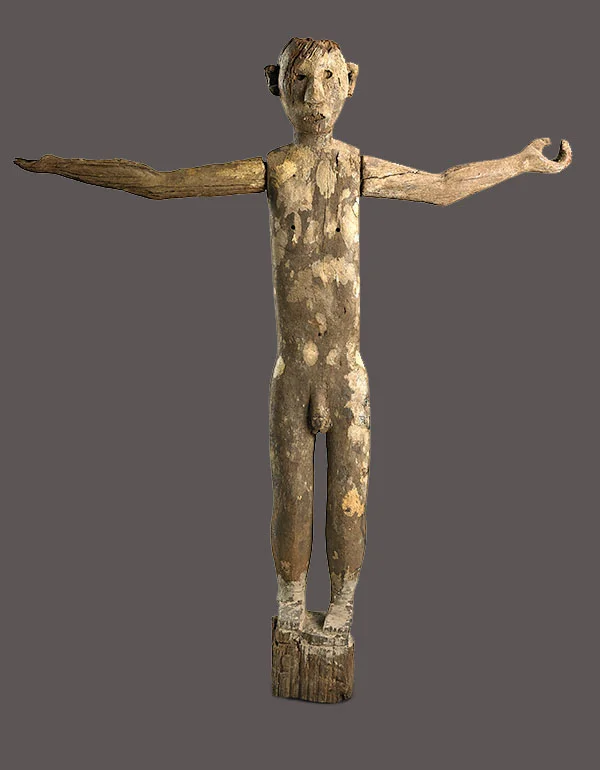 Lot 217. Allen Stone Auction. October 19, 2018 DAYAK, ANCESTOR FIGURE (HAMPATONG), BORNEO Estimate: $1,000 - $1,500