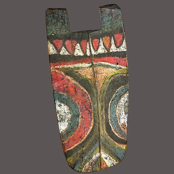 Lot 157. Allen Stone Auction. October 19, 2018 MENDI, SHOULDER SHIELD (ELAYABOOR), PAPUA NEW GUINEA Estimate: $1,500 - $2,500